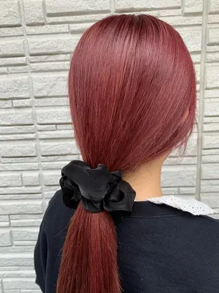 セミロング カラー ヘアアレンジ CARICIA 渡邉 祐南のヘアスタイル