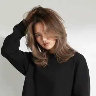 ミディアム カラー 髪質改善特化KIZU /艶髪研究（京都）のヘアスタイル