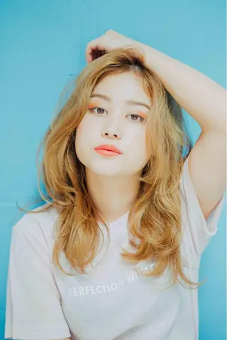 ミディアム カラー パーマ ヘアアレンジ メンズ キッズ ネイル マツエク・マツパ 髪質改善 艶髪🔵ﾌｾﾅｵﾔのヘアスタイル