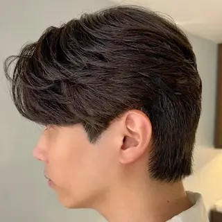 メンズ センターパート特化/ メンズカット/ヒロキのヘアスタイル