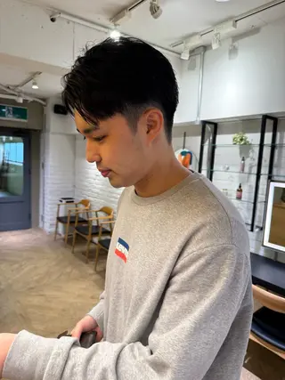 ショート メンズ シャドウパーマ 田形清流のヘアスタイル