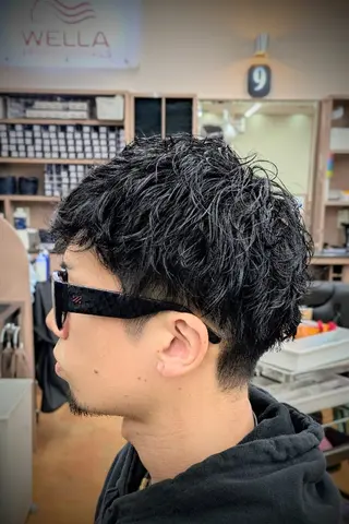 ショート パーマ 理容プラージュ燕三条 福井のヘアスタイル