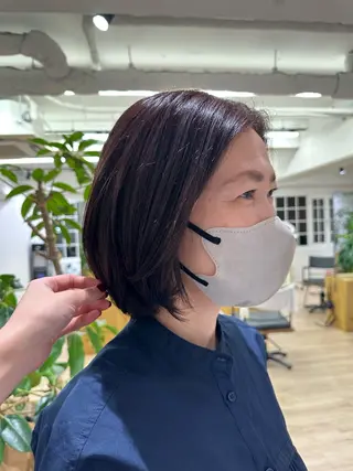 カラー 切りっぱなし/髪質 改善矯正/さやか🫧のヘアスタイル