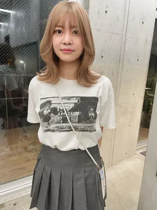 ミディアム カラー センスをお届けします 大谷将生infpのヘアスタイル