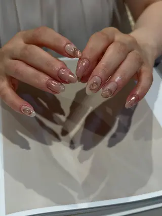 ショート カラー パーマ ヘアアレンジ メンズ キッズ ネイル マツエク・マツパ アイブロウ ar. harajukuのネイルデザイン