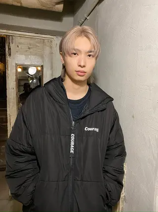 ショート カラー メンズ パーマ、髪質改善 カズマのヘアスタイル