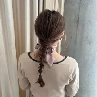 セミロング ヘアアレンジ 🌷川崎/ボブ/ アレンジ/コトネ🌷のヘアスタイル
