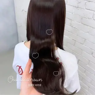ロング カラー ヘアアレンジ 大阪韓国ヘア 🦋RINKAのヘアスタイル
