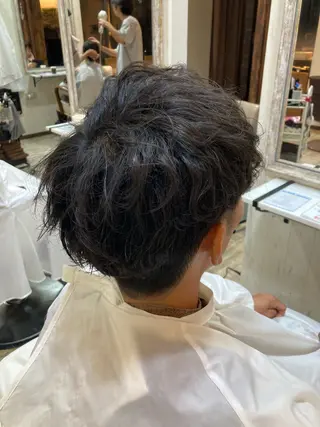 ミディアム ヘアアレンジ メンズ 💥桜木町メンズ専門 💥ルキのヘアスタイル