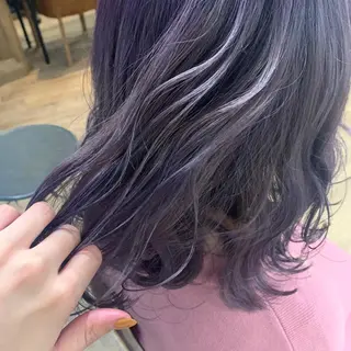 ミディアム カラー 酸性縮毛矯正 梅田茶屋町 Juriのヘアスタイル