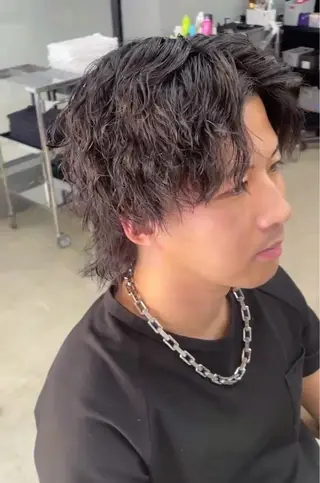 ショート パーマ メンズ メンズ専門サロン wokeのヘアスタイル