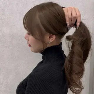 ロング カラー ヘアアレンジ ⭐️銀座/ショート/ 艶カラー/りょうがのヘアスタイル
