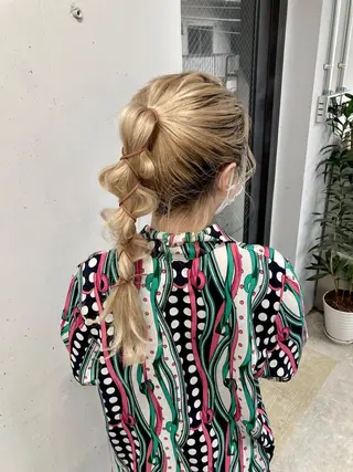 ロング 新井 広樹のヘアスタイル