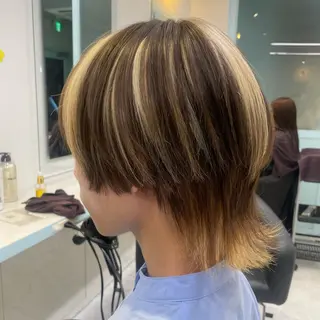 ショート カラー 【美髪矯正/絹髪】 🎀hinano🎀のヘアスタイル