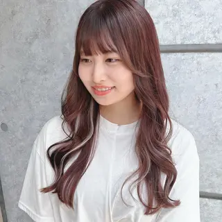 セミロング カラー 癖毛救済✂️ボブ /髪質改善ストレートのヘアスタイル