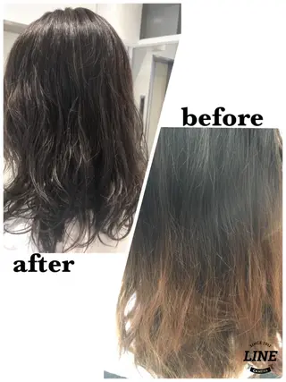 ミディアム カラー 店長 小池アキトのヘアスタイル