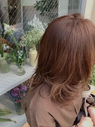 ミディアム カラー 🌸花屋併設🌸寺島 秀美のヘアスタイル