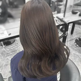 セミロング カラー y u i ★ 梅田美容室のヘアスタイル