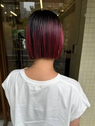 ショート カラー 大阪デザインカラー/ カットモデル募集のヘアスタイル