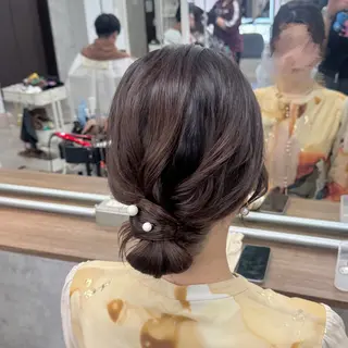 ロング ヘアアレンジ JUNSHIN🦋 ヘアセット／カラーのヘアスタイル