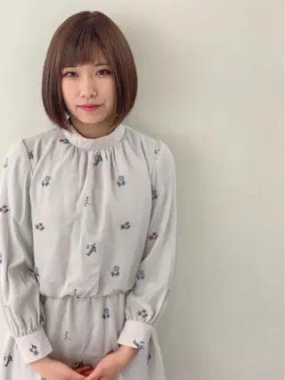 ショート カラー パーマ 松川 智行のヘアスタイル