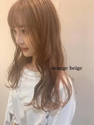 ロング カラー 透明感カラー👑 井上美乃里のヘアスタイル
