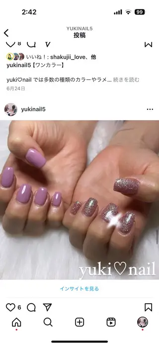 ネイル yuki♡nail 光が丘駅7分のネイルデザイン