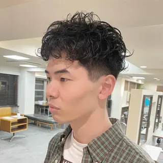 ショート パーマ メンズ TELA HAIR 岩槻 高梨のヘアスタイル