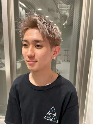 ショート カラー メンズ メンズ特化❤️‍🔥 パーマ職人江口佳乃のヘアスタイル