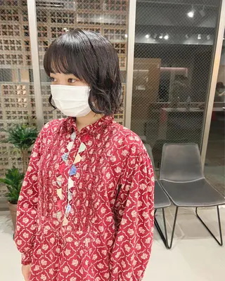 パーマ ボブパーマコテ巻き風 パーマNo1深江秀平のヘアスタイル