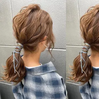 セミロング カラー tocca八王子 AYAKAのヘアスタイル