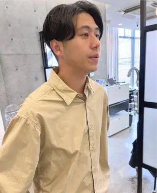 パーマ メンズ 暖色カラー/ピンク カラー/HARUKAのヘアスタイル
