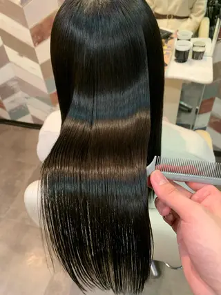 ロング カラー パーマ stylist 静音「LEON」のヘアスタイル