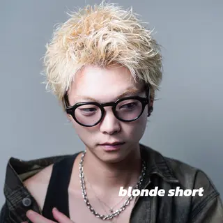 ショート カラー メンズパーマ Dover島村祐輝のヘアスタイル