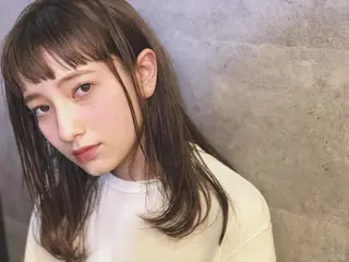 ロング カラー パーマ ヘアアレンジ O/ODER (official)のヘアスタイル
