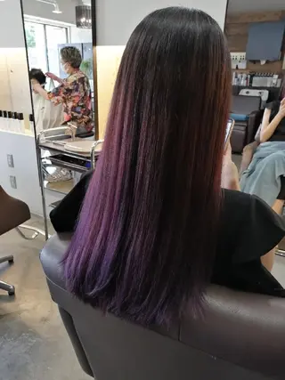 ミディアム カラー ★竹本 千春★のヘアスタイル