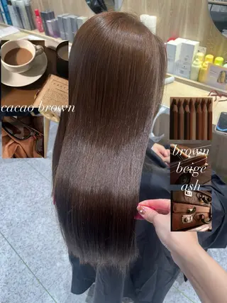 ロング カラー 髪質改善&艶カラー/ ほんだあみ (♡)のヘアスタイル