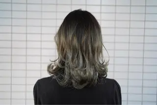 ミディアム カラー 清田 健太朗のヘアスタイル