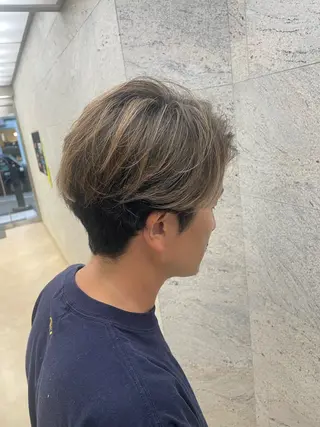 カラー メンズ NINE+/代表 ブリーチ特化型サロンのヘアスタイル