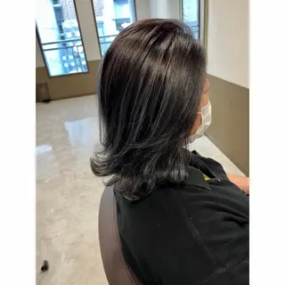 ミディアム カラー 坂井田 浩樹のヘアスタイル