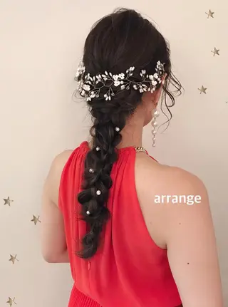 ロング ヘアアレンジ 市川 千夏のヘアスタイル