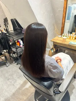 ミディアム 新宿/髪質改善 艶カラー👶Renaのヘアスタイル
