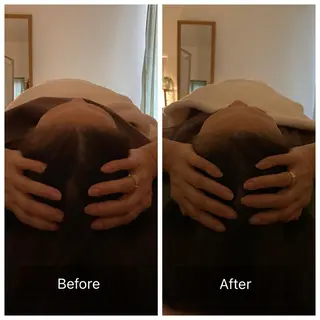 セミロング カラー パーマ ヘアアレンジ キッズ ネイル マツエク・マツパ アイブロウ 頭痛•小顔専門 温ヘッド【jiu】のエステ・リラクイメージ