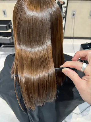 セミロング カラー 《.Xian》 こゆきのヘアスタイル