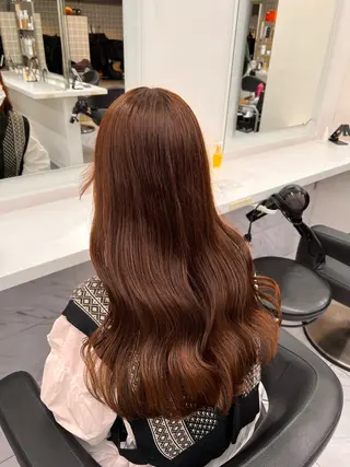 セミロング 💖札幌カラー 指名No.1💖玲奈のヘアスタイル