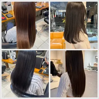 セミロング パーマ 髪質改善カラー/大竹 穂香🦉のヘアスタイル