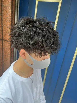 ショート パーマ メンズ 🦩パーマン🦩佐藤 航太のヘアスタイル