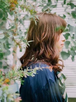 セミロング パーマ 福島 浩司のヘアスタイル