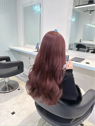 ロング カラー 八谷 夏々海のヘアスタイル