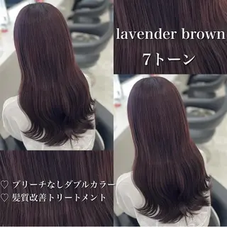 カラー 🤍ブリーチなし ブラウンhimi🤍のヘアスタイル